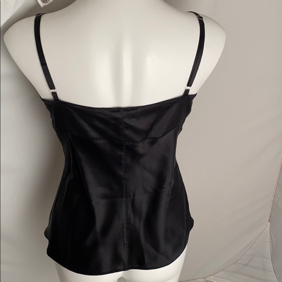 Express Design Studio Y2K black rhinestone silk camisole - Picture 4 of 10